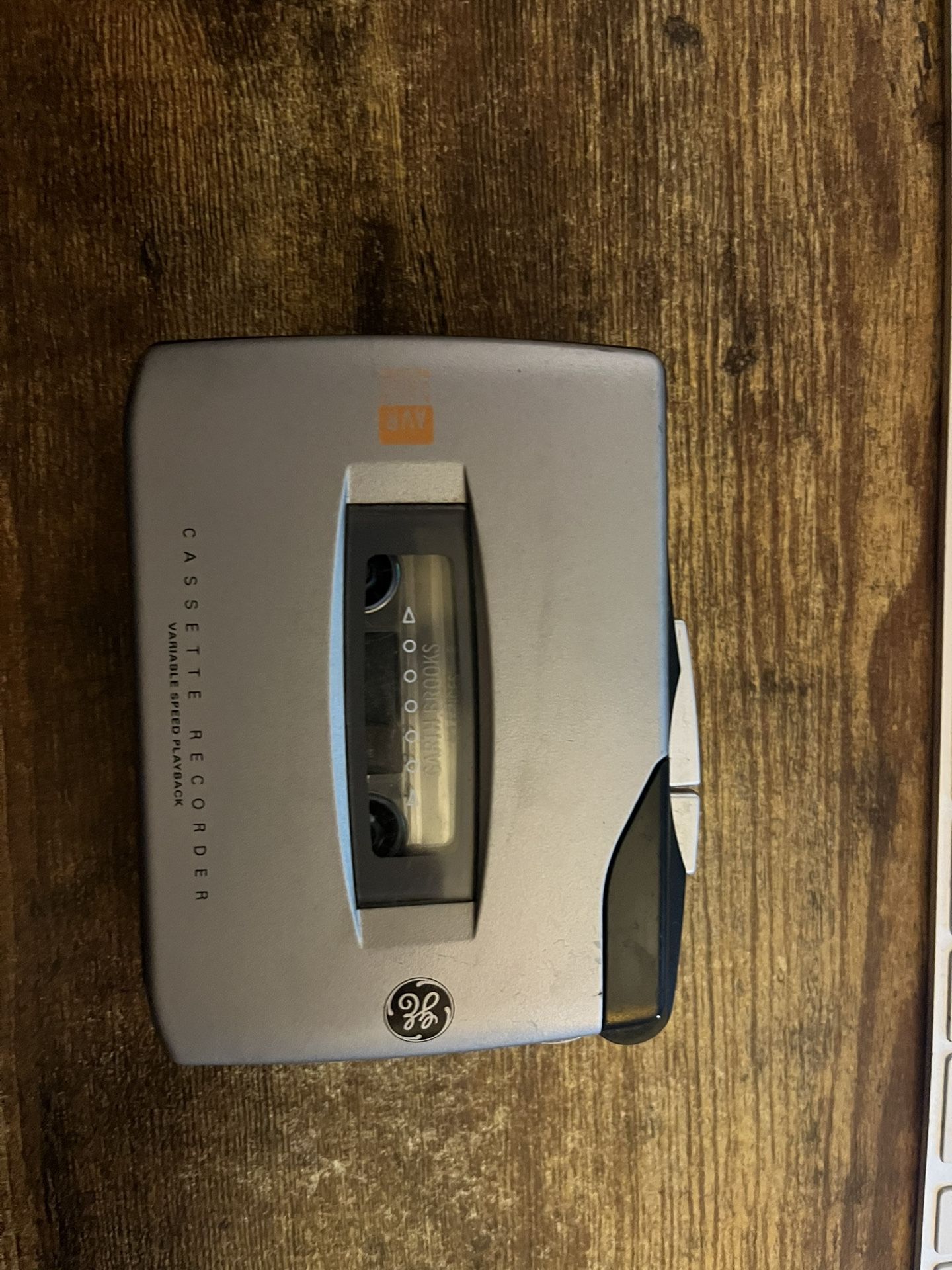 General Electric Variable Speed Tape Cassette Recorder AVR Model 3-5366A Works!