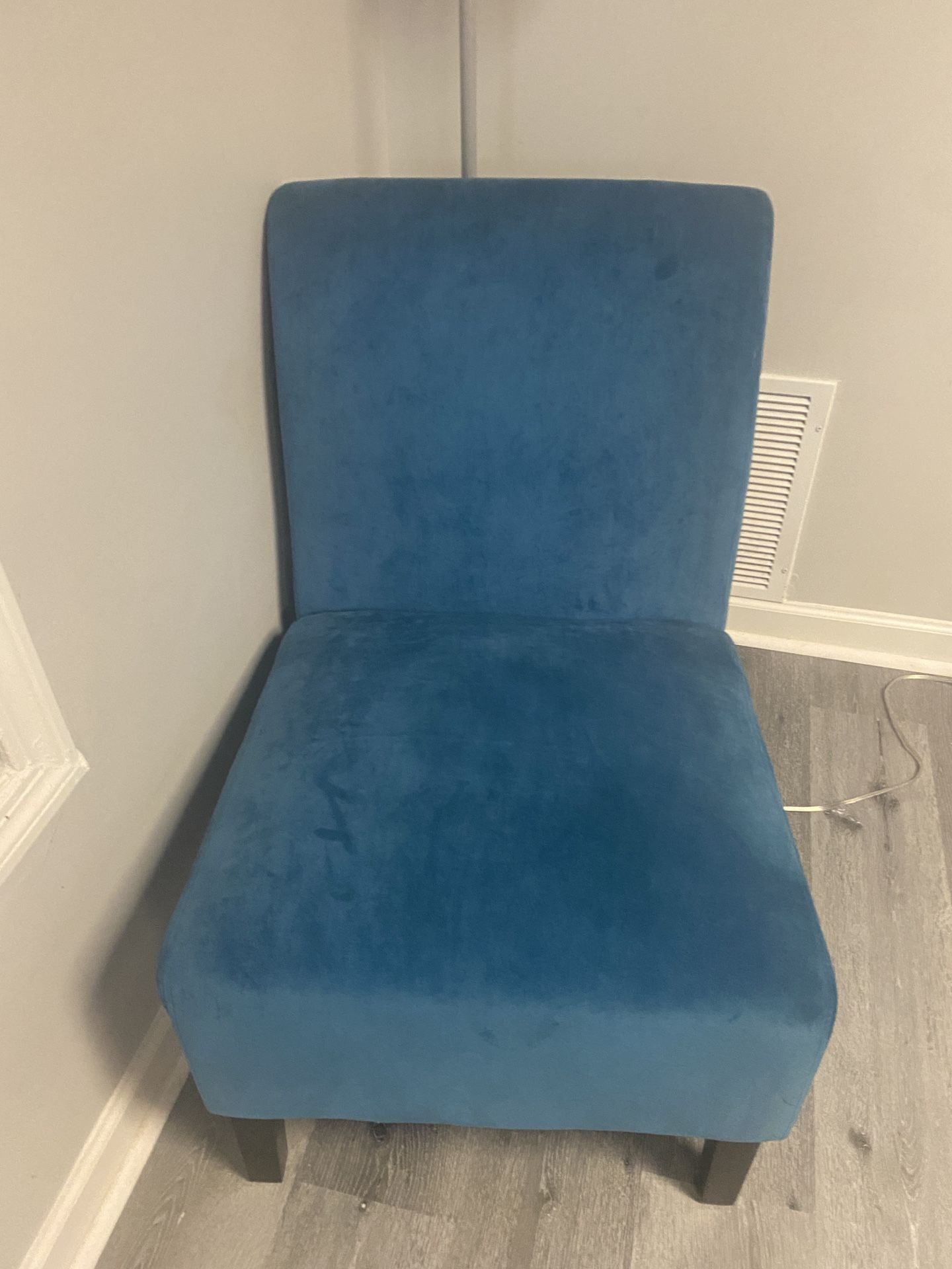 Velvet Armless Chair