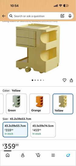 Multipurpose Utility Storage Cart, ABS Material, Rotating Drawer, 360°