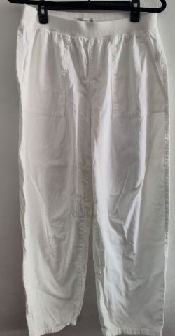 Coldwater Creek White Elastic Waist Pants