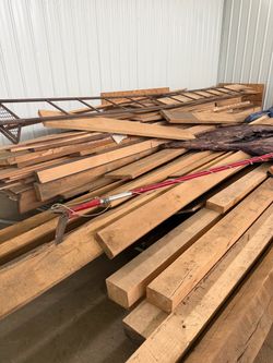 Milled oak and red oak