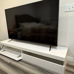 TV media console. floating or add feet or caster wheels etc
