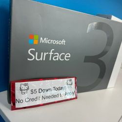 Microsoft Surface 3 Tablet Laptop - Pay $1 To Take It Home Today and pay the rest later.