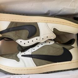 Jordan 1 Retro Low OG SP Travis Scott Medium Olive Size 11