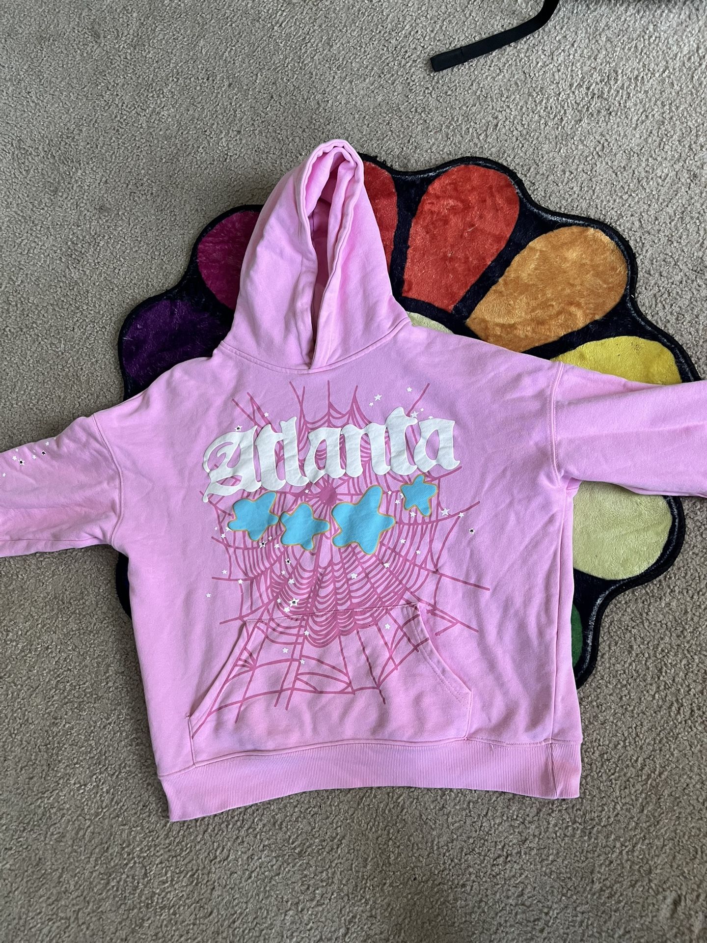 Pink Atlanta Sp5der Hoodie
