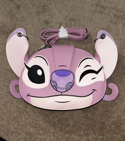 Disney Loungefly 3D Stitch Angel Crossbody Bag
