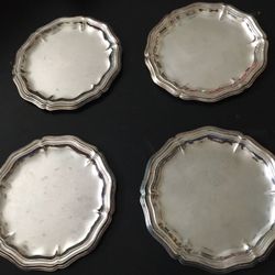 Vintage Steel Plates :approximately 5” In Diameter 