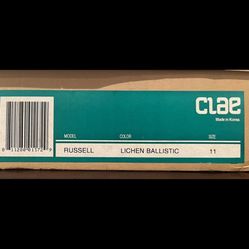 Clae Russell Brown Leather Mens Casual Shoes Size 11