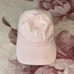 Kids Adidas Relaxed Strapback Hat - Pink