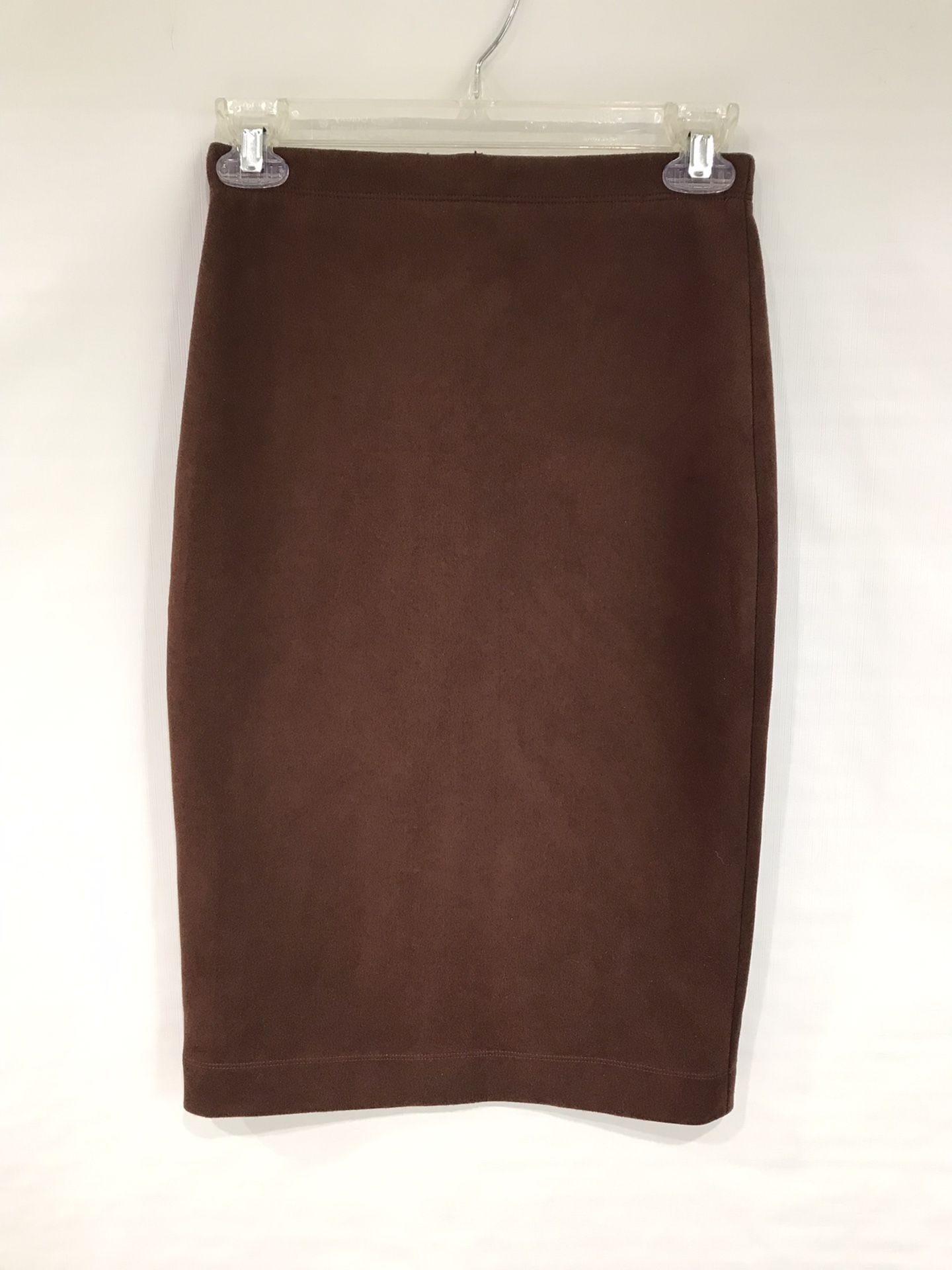 BCBGMaxAzria Chocolate Color Elastic Waist Pencil Skirt, Size XS