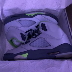 Air Jordan 5- Green Bean