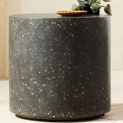 CB2 Terrazzo Round Outdoor/Indoor Side Table