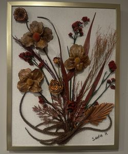 “Handcrafted Botanical Wall Art – Signed Collector’s Piece”
