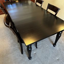 Crate & Barrel Kipling Dining Table + 5 Chairs - Solid Mahogany (Project Piece)