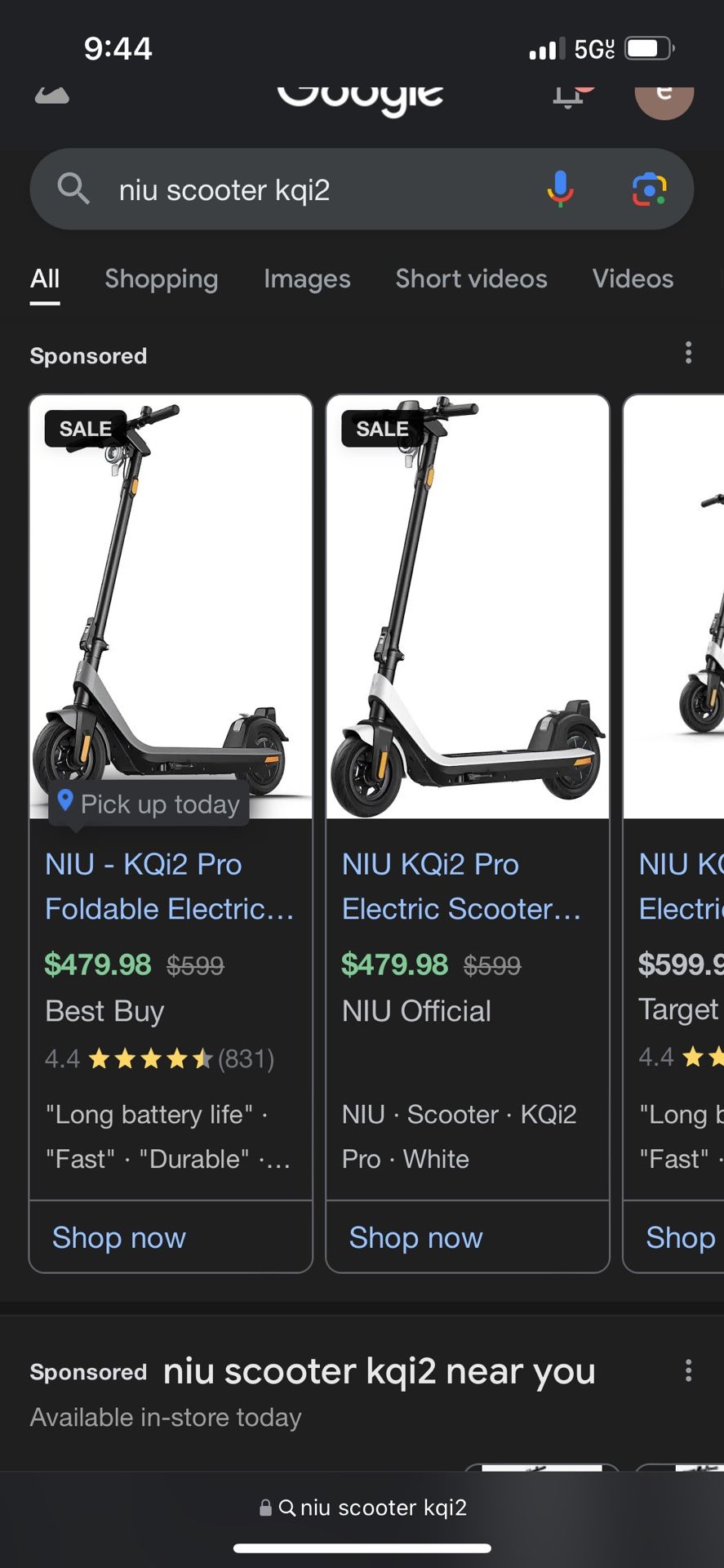 NIU Kqi2 Electric Scooter