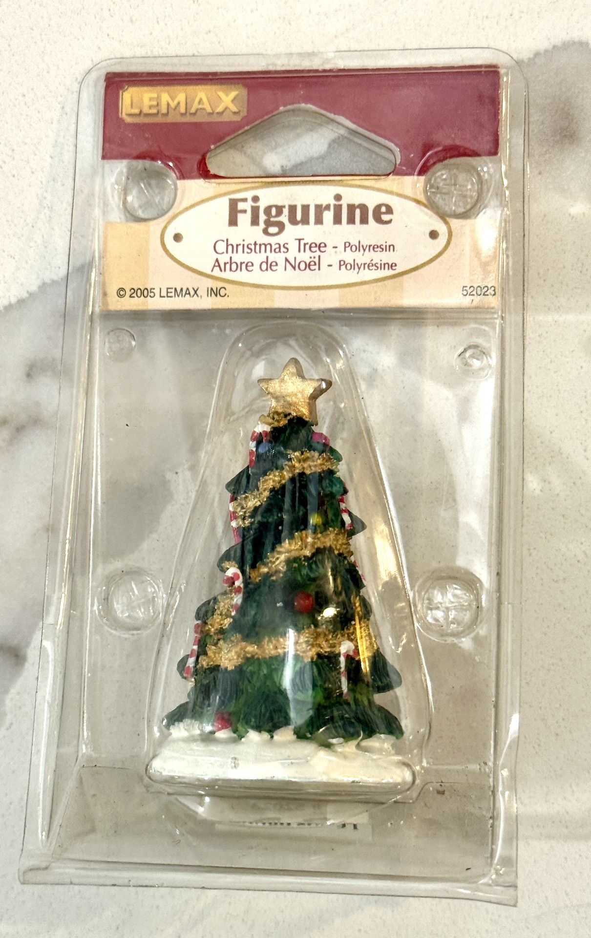 🎄 Lemax Figurine – Christmas Tree (2005, Polyresin) – Rare Vintage Holiday Village Accessory