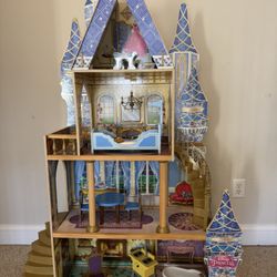 Disney Princess Castle Dollhouse – Multi-Level Playset with Furniture!