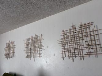 Gold metal artwork