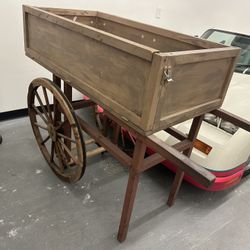 Wooden Display Prop Cart