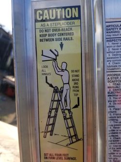 Werner Step Foldable Ladder 6ft/12ft