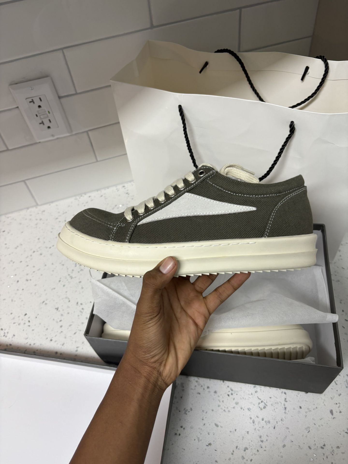 Sage Green Rick Owen Vans