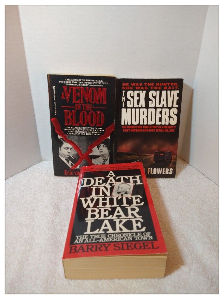 ☠️ TRUE CRIME ☠️ Set of 3 Books ☠️ See Desc For Details ☠️ Paperbacks