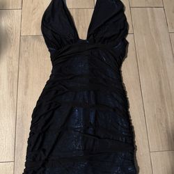 New Vestido Azul/negro Nuevo