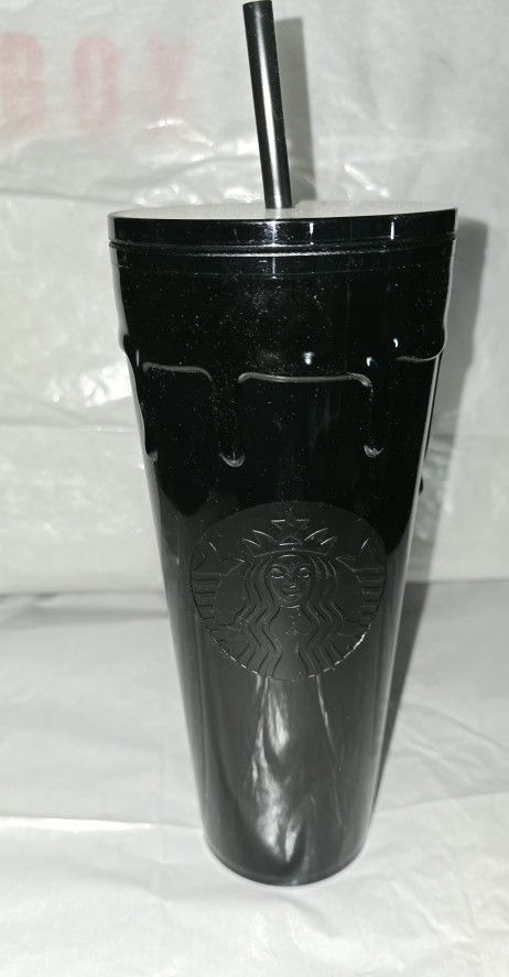 Starbucks Halloween 2024 Black Slime Drip