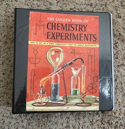 Chemistry experiment book collage