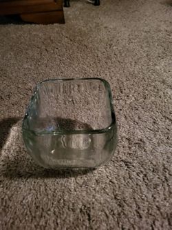 Clear Glass Square Bowl