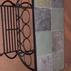 Wine rack accent table