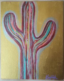Cactus painting