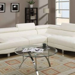 White Sectional Sofa ⚜️ Sofá Seccional Blanco 
