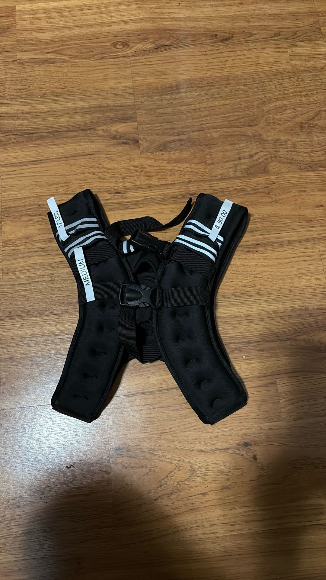 12 lb Black Medium Weighted Vest $30.00