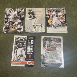 Lot Of 5 Gale Sayers Football Cards