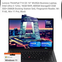 Lenovo ThinkPad T14 G5 14" WUXGA Business Laptop,