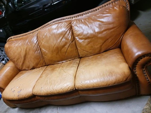 Leather Couch / Sofa