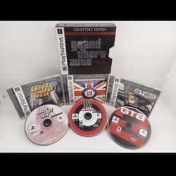 Like New Grand Theft Auto Collectors' Edition PS1 2002 Both POSTERS, Excellent! CIB Tested