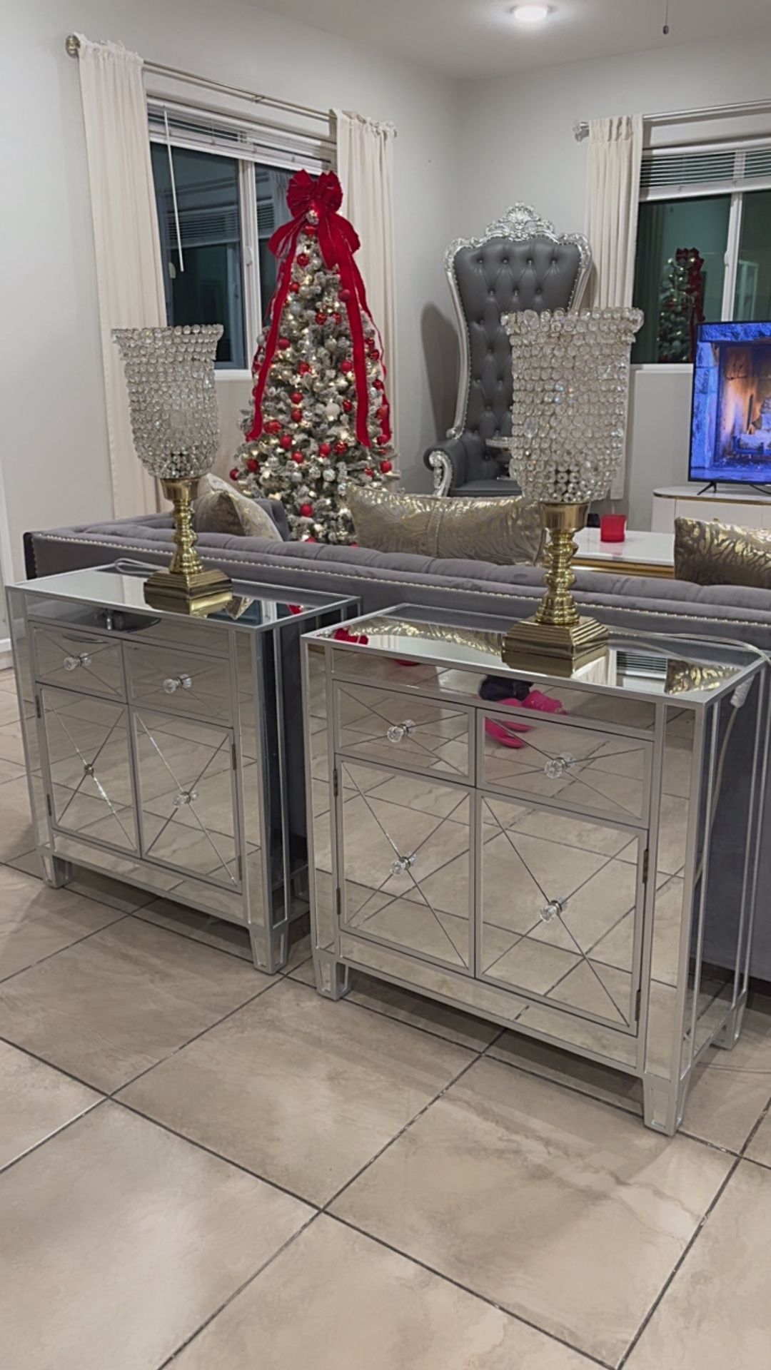 Mirrored Night Stands 🪞✨