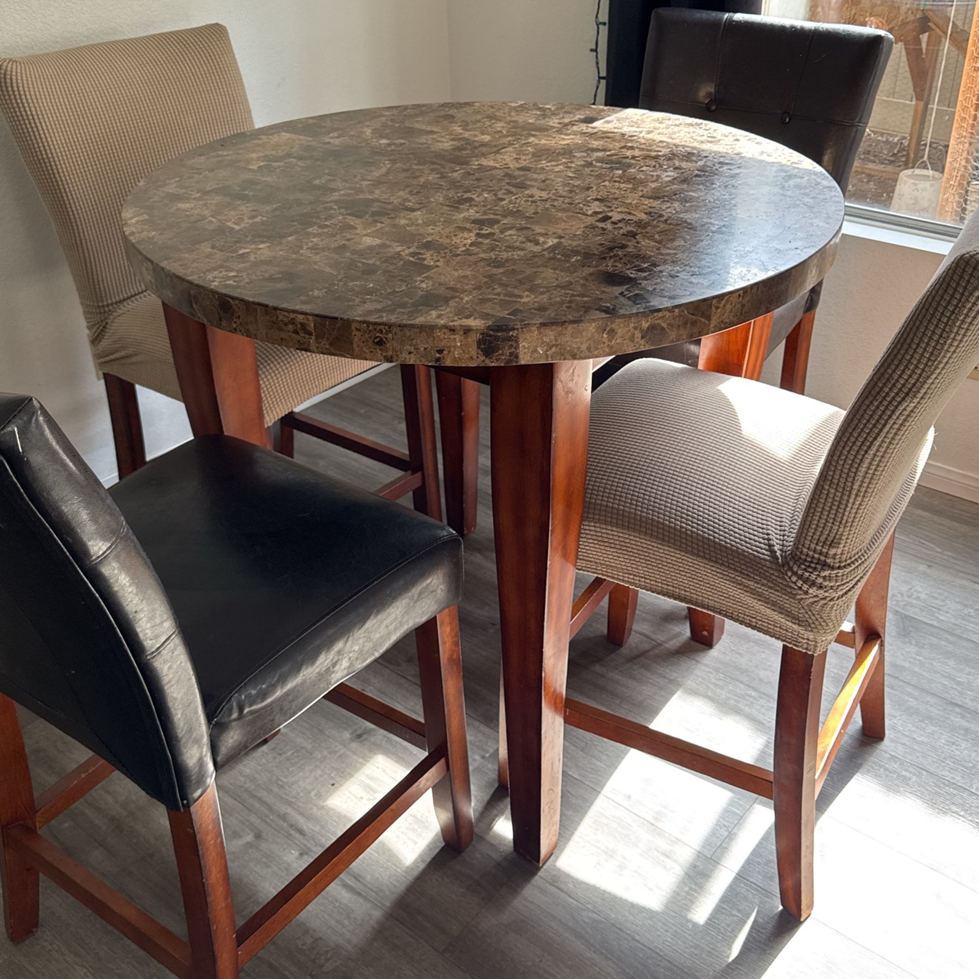 Marble Top Dining Table