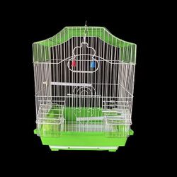 Small Bird Cage with Heart Design – Available in Green, Red & Yellow