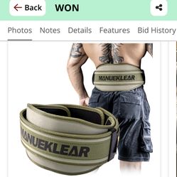 Weight Lifting Belt, Lifting Belts For Women Men, MANUEKLEAR Weightlifting Belt Quick Locking Back Support For Bodybuilding, Fitness, Powerlifting, Cr