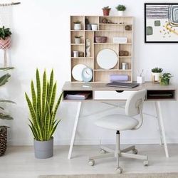 3 ft. Artificial Snake Plant in Pot Green and Yellow Indoor Fake Sansevieria Tree for Indoor/Outdoor(Set of 2)