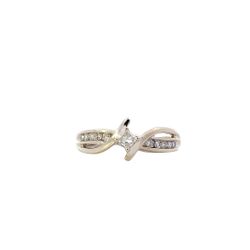 10K White Gold Women's Diamond Ring - 0.45ct