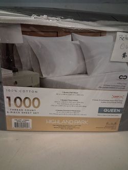 Queen 1000 Tread Count Sheet Set 6 piece $65