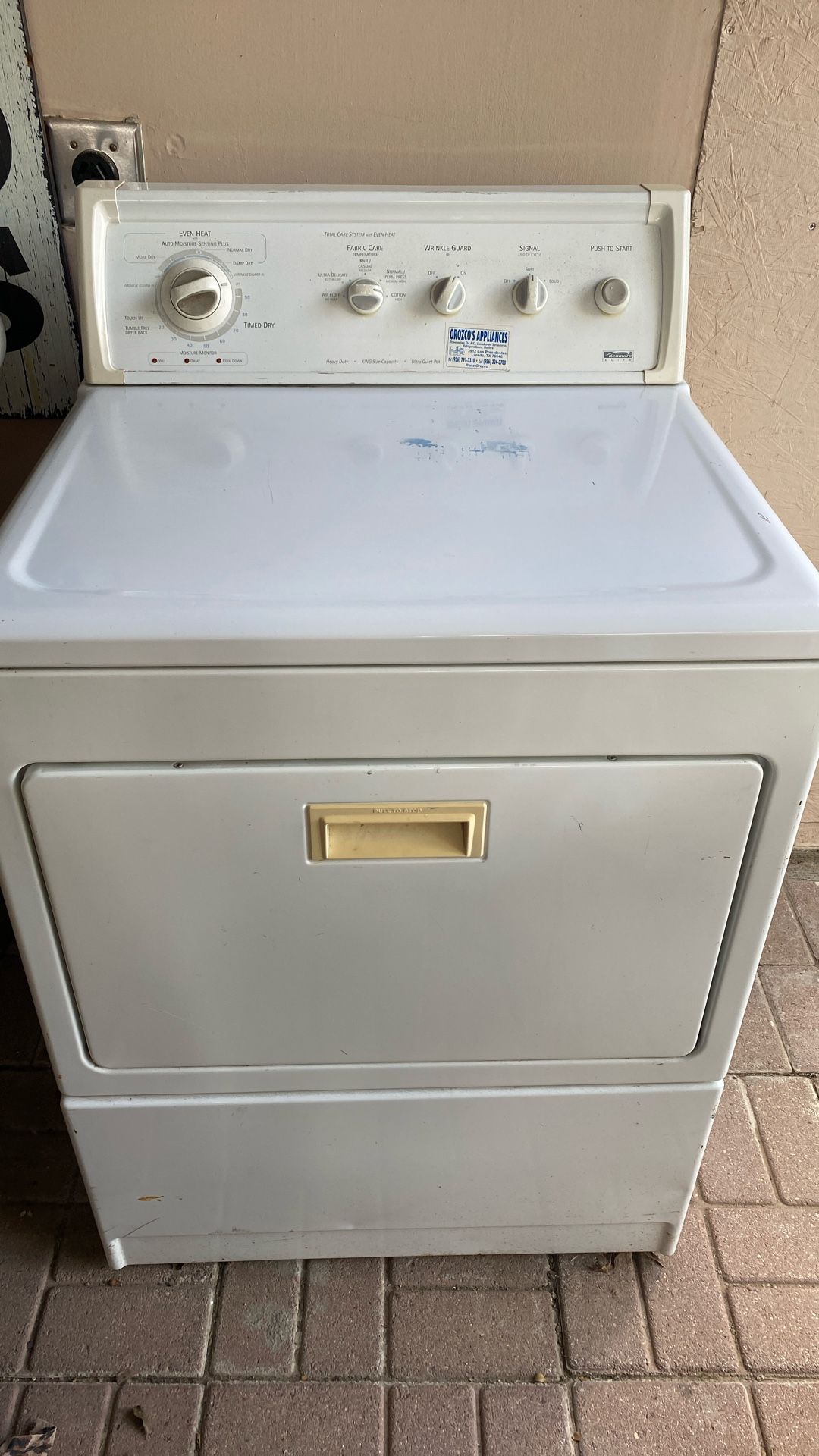 Secadora De Luz Kenmore $60.00 Está Directa Tienes Que Abrir Para K Pare