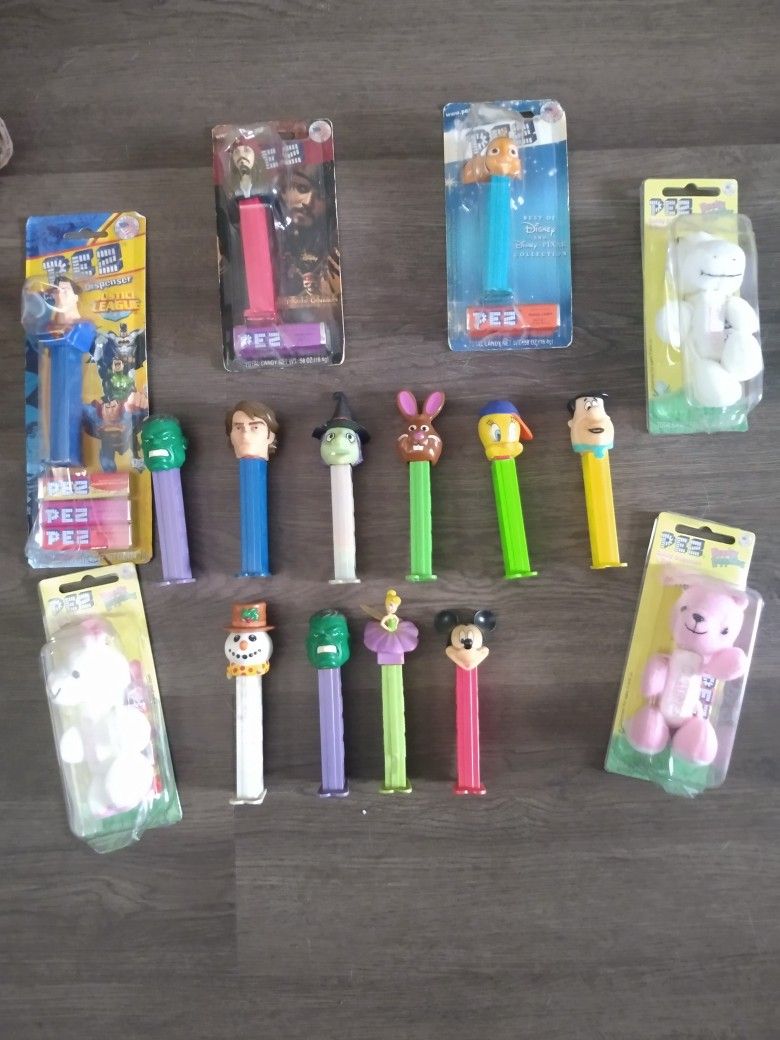 Pez Dispensers Some Never Opened 