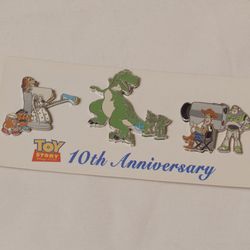 Toy Story 10th Anniversary Collectible Pin Set