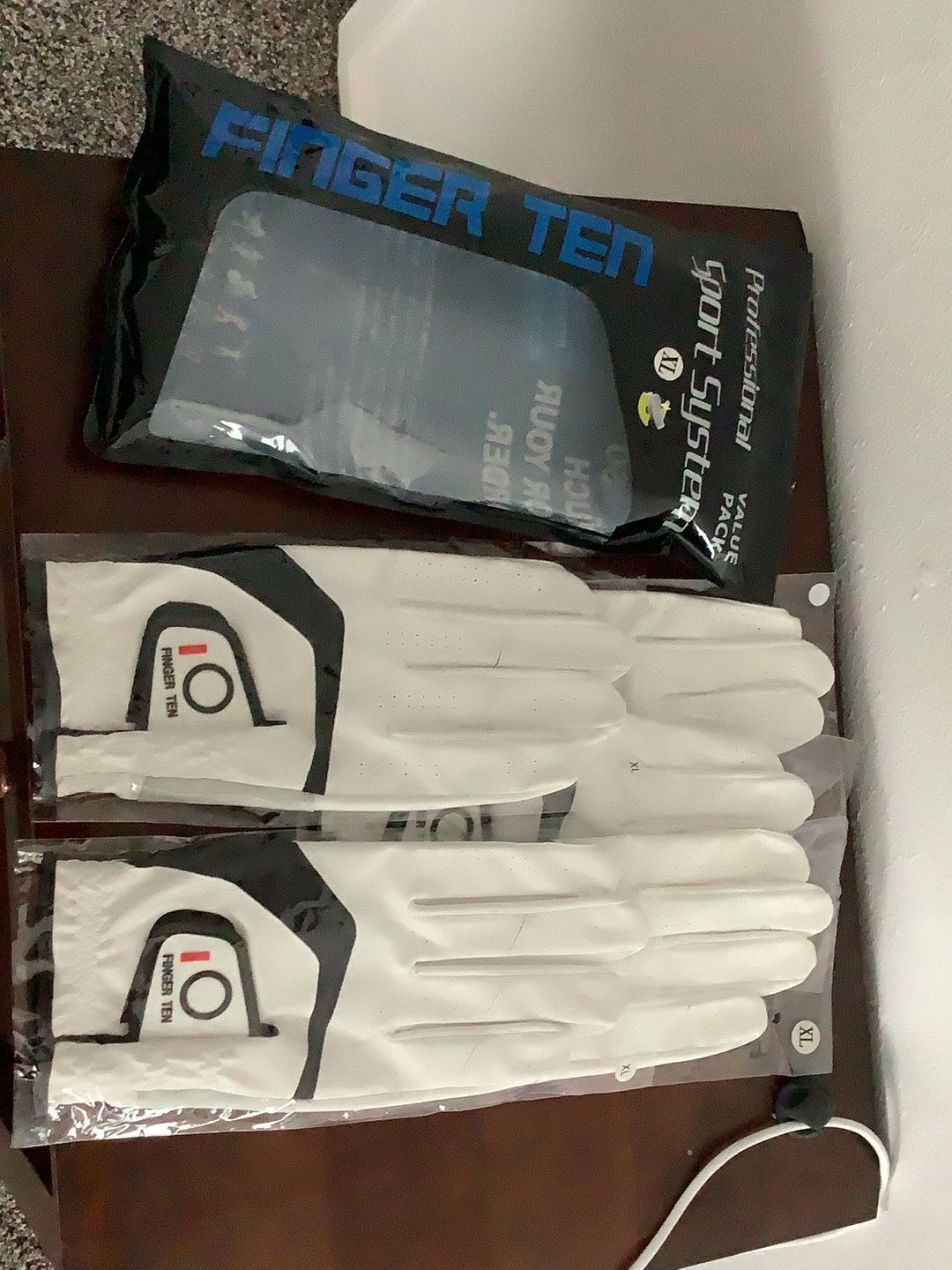 5-pack, Mens Finger 10, Right Hand XL Golf Gloves
