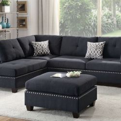 Sectional Sofa + Ottoman